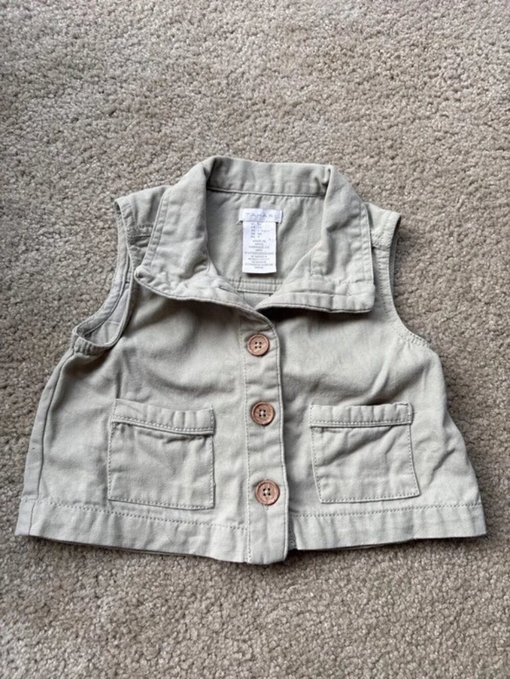🟩Tahari Utility Vest Toddler 3T